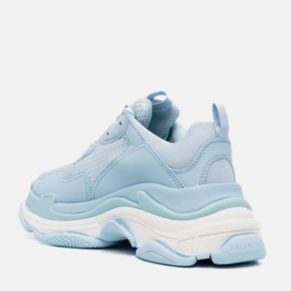 BALENCIAGA TRIPLE S RUNNERS LIGHT BLUE SS22 MENS SNEAKERS sz 8US/ 41 EU - Picture 3 of 12